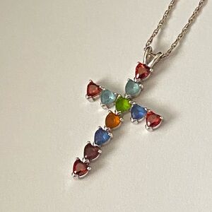 LENOX Sterling Silver 925 Cross Necklace